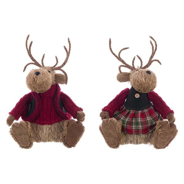 Decoro ALCE seduta collezione ELLEBORO - Natale Blanc Mariclò