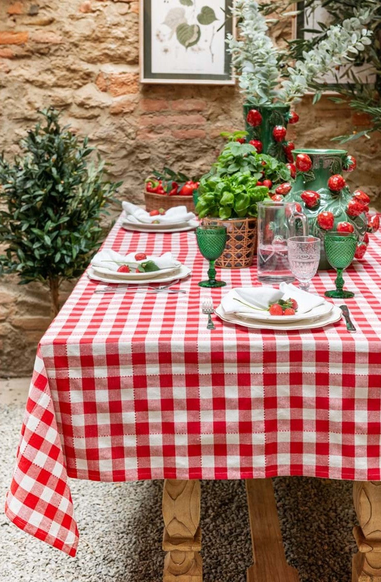 Tovaglia fantasia assortita collezione COLAZIONE SULL'ERBA-Blanc Mariclò