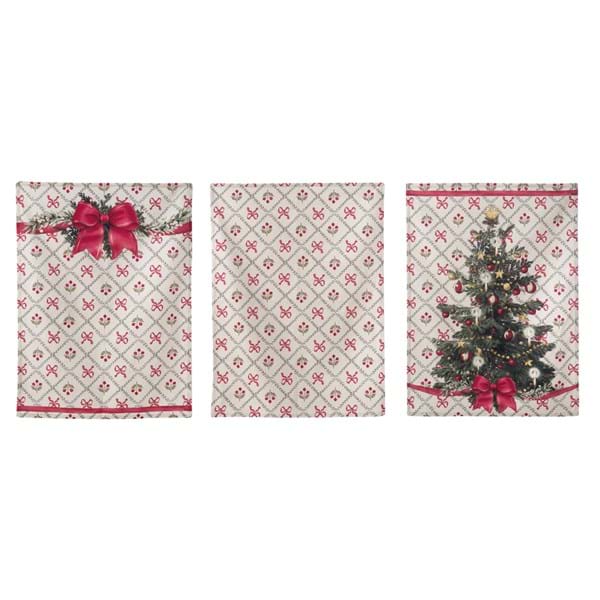 Borsetta con tre strofinacci FAVOLA DI NATALE