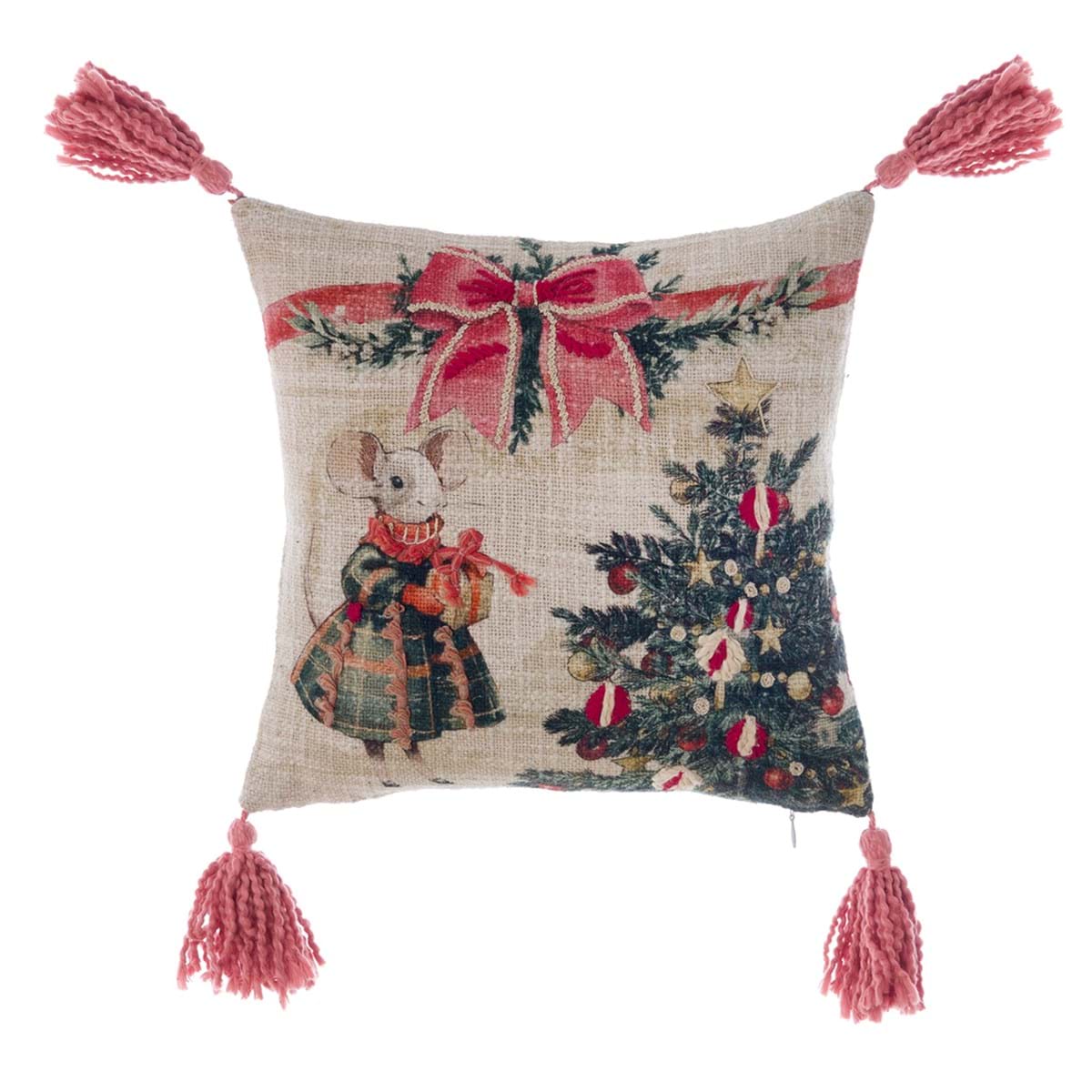 Cuscino con nappe FAVOLA DI NATALE