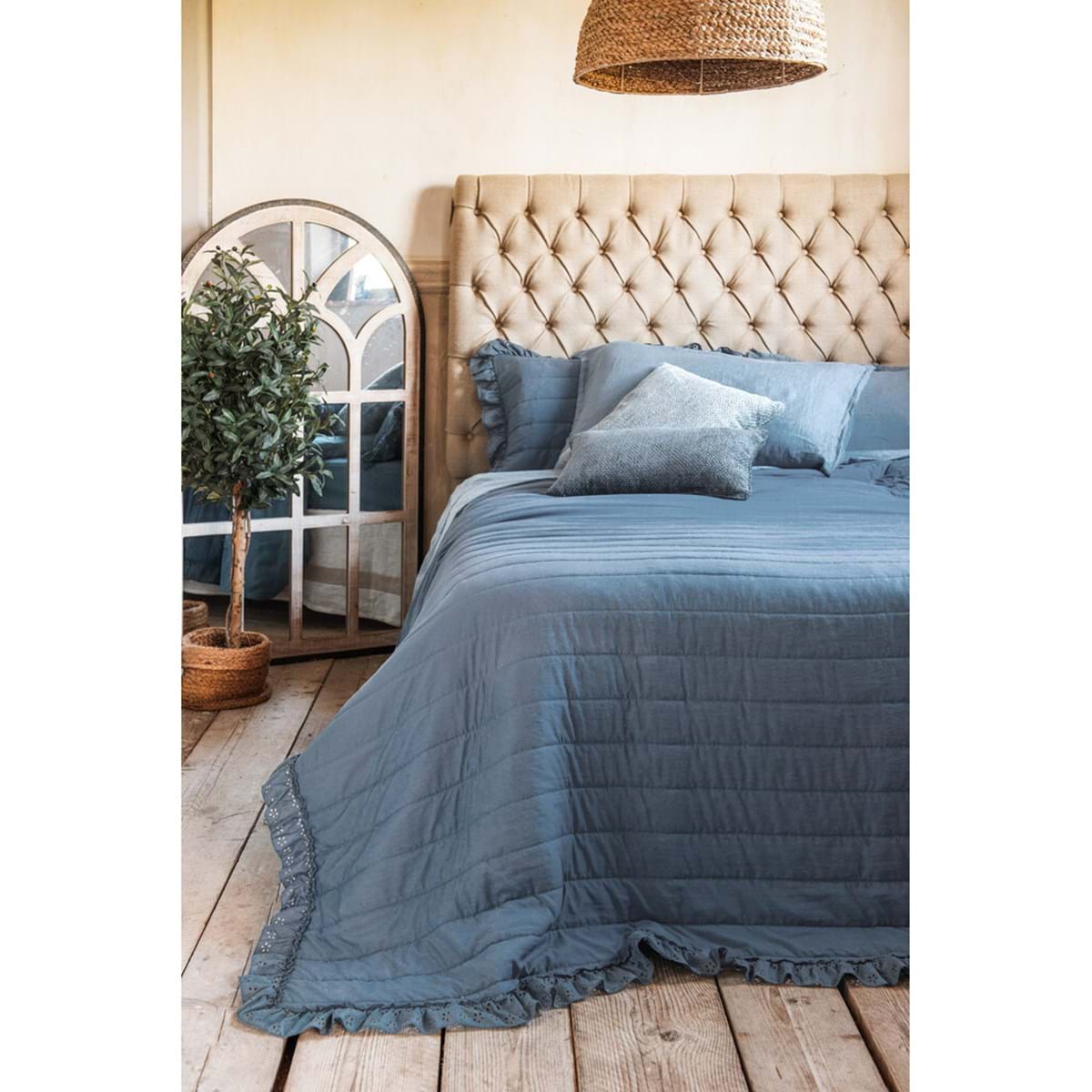 Copriguanciale collezione ACQUARELLO DI SANGALLO- Blanc Mariclò