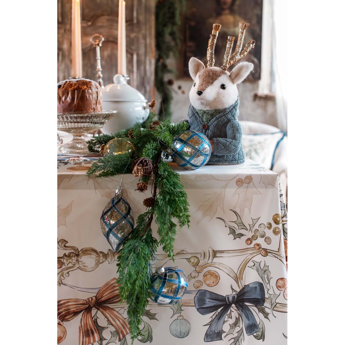 Decoro cervo collezione SOTTOBOSCO INCANTATO - Blanc Mariclò