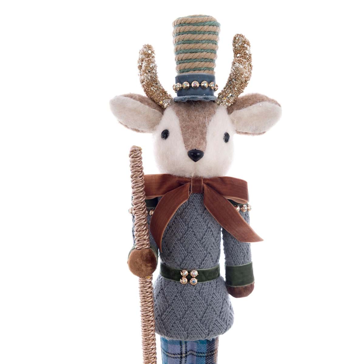 Decoro cervo-orso collezione SOTTOBOSCO INCANTATO- Blanc Mariclò