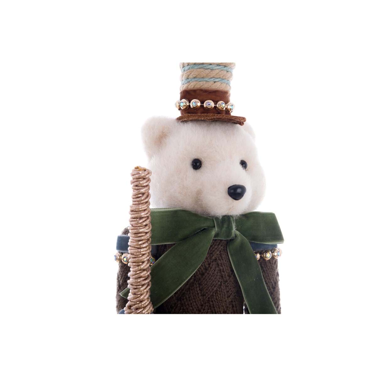 Decoro cervo-orso collezione SOTTOBOSCO INCANTATO- Blanc Mariclò