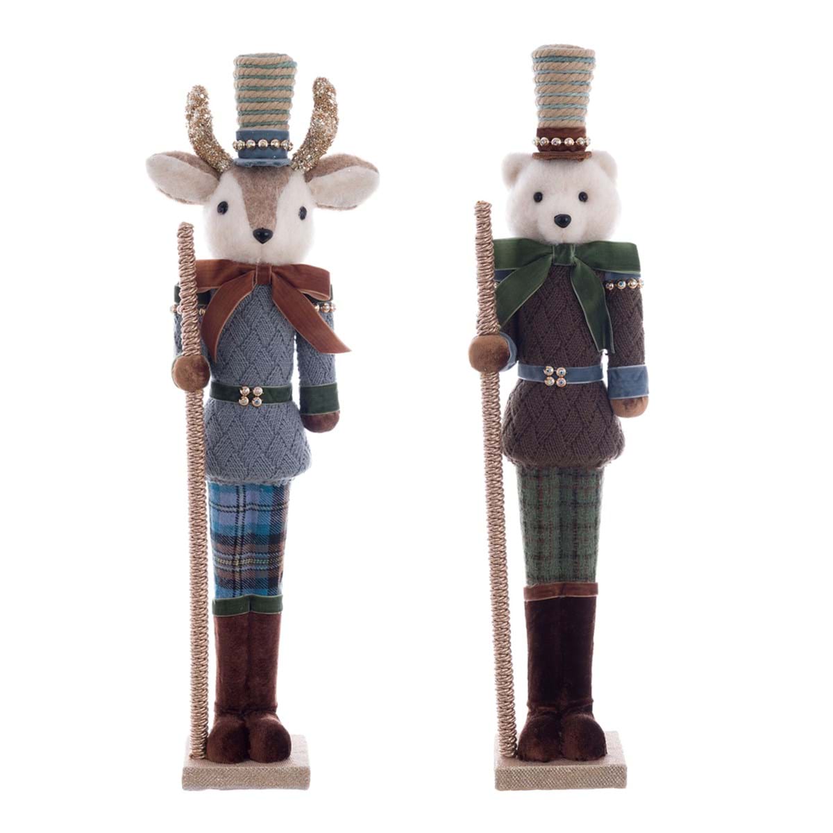 Decoro cervo-orso collezione SOTTOBOSCO INCANTATO- Blanc Mariclò