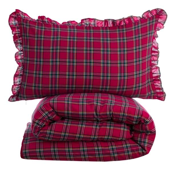 Copripiumino singolo - matrimoniale collezione TARTAN - Blanc Mariclò