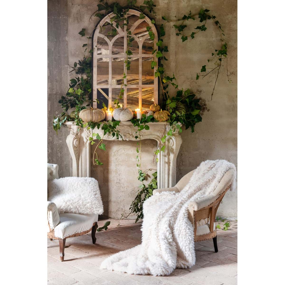 Plaid in eco pelliccia - Blanc Mariclò