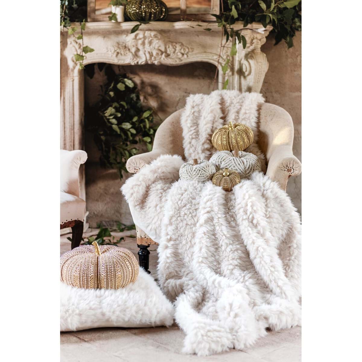 Plaid in eco pelliccia - Blanc Mariclò