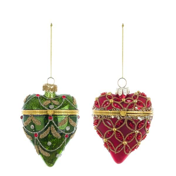 Decoro Cuore palla collezione ORNAMENTA - Blanc Mariclò