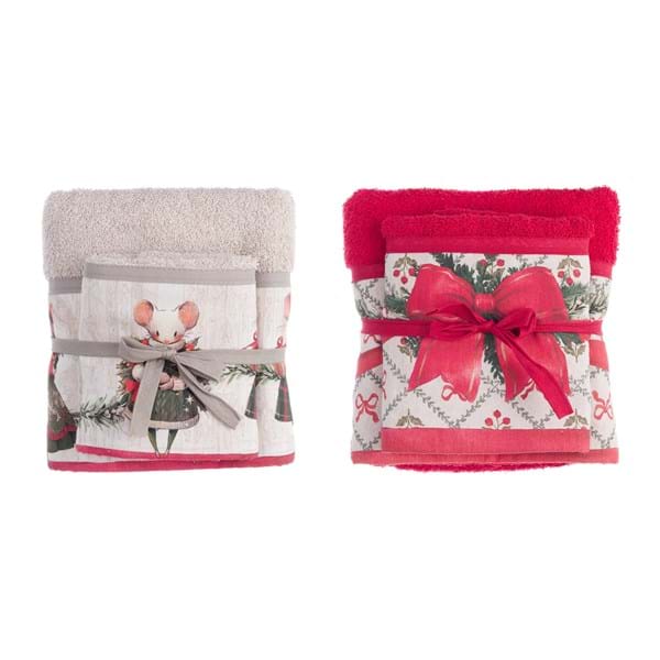 Set asciugamani collezione Natele Blanc Mariclò