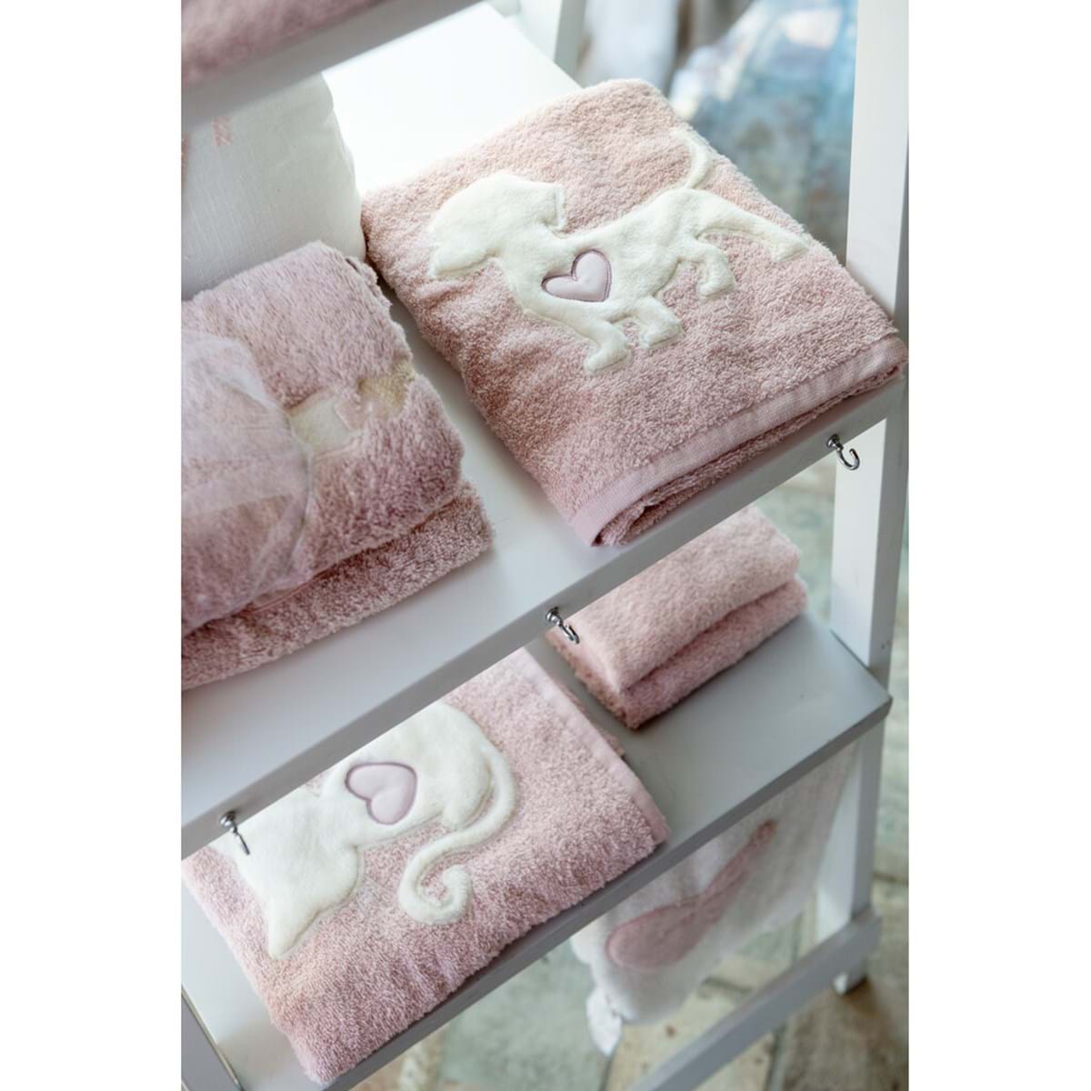Asciugamani collezione LOVELY PETS-Blanc Mariclò