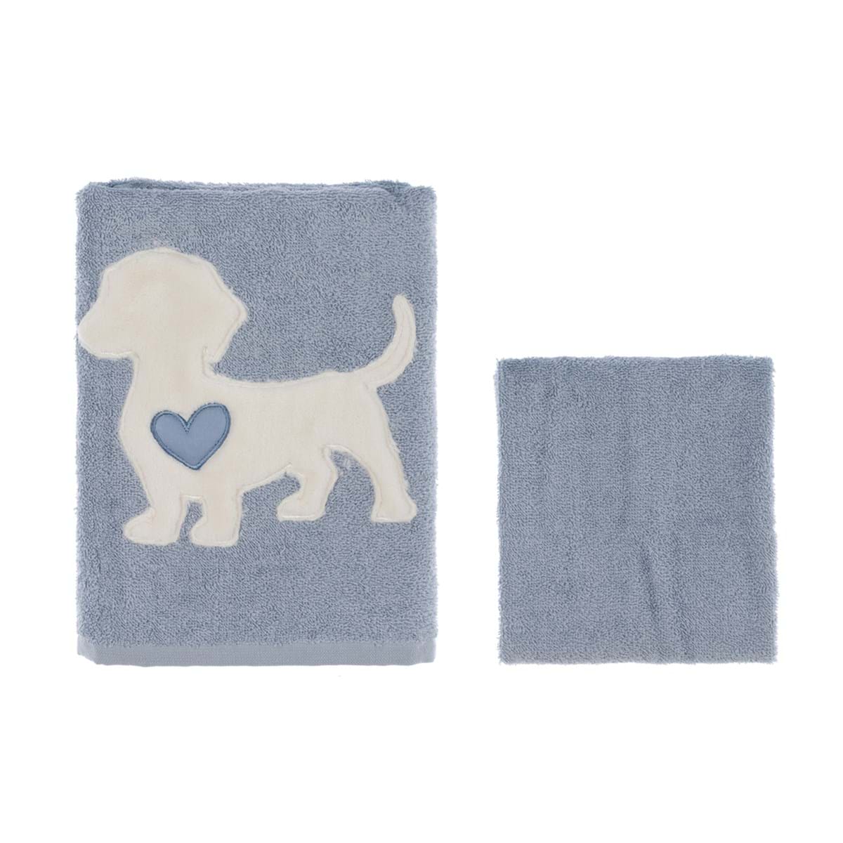 Asciugamani collezione LOVELY PETS-Blanc Mariclò