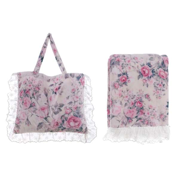 Plaid con borsa -Blanc Mariclò
