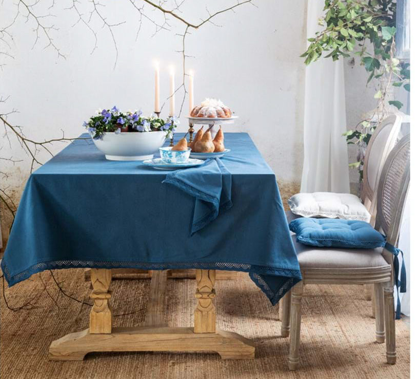 Tovaglia collezione NUOVO INFINITY azzurra -Blanc Mariclò