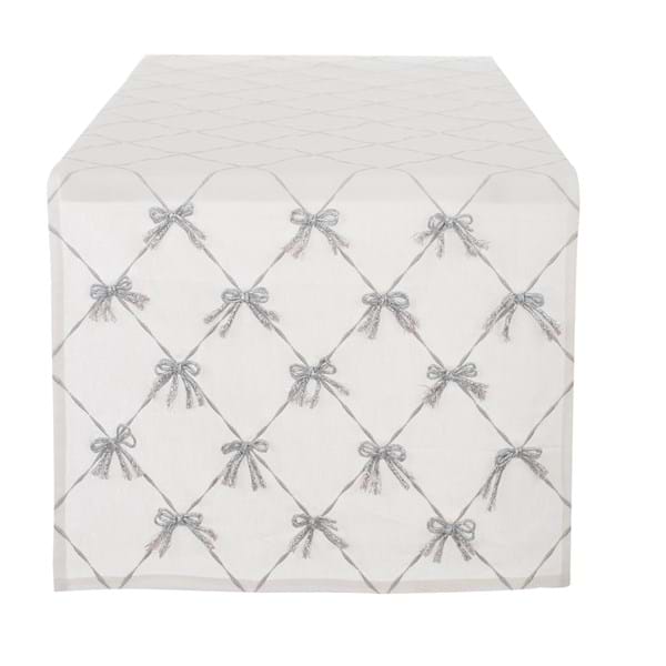 Runner collezione FIOCCHI D'ARGENTO - Blanc Mariclò
