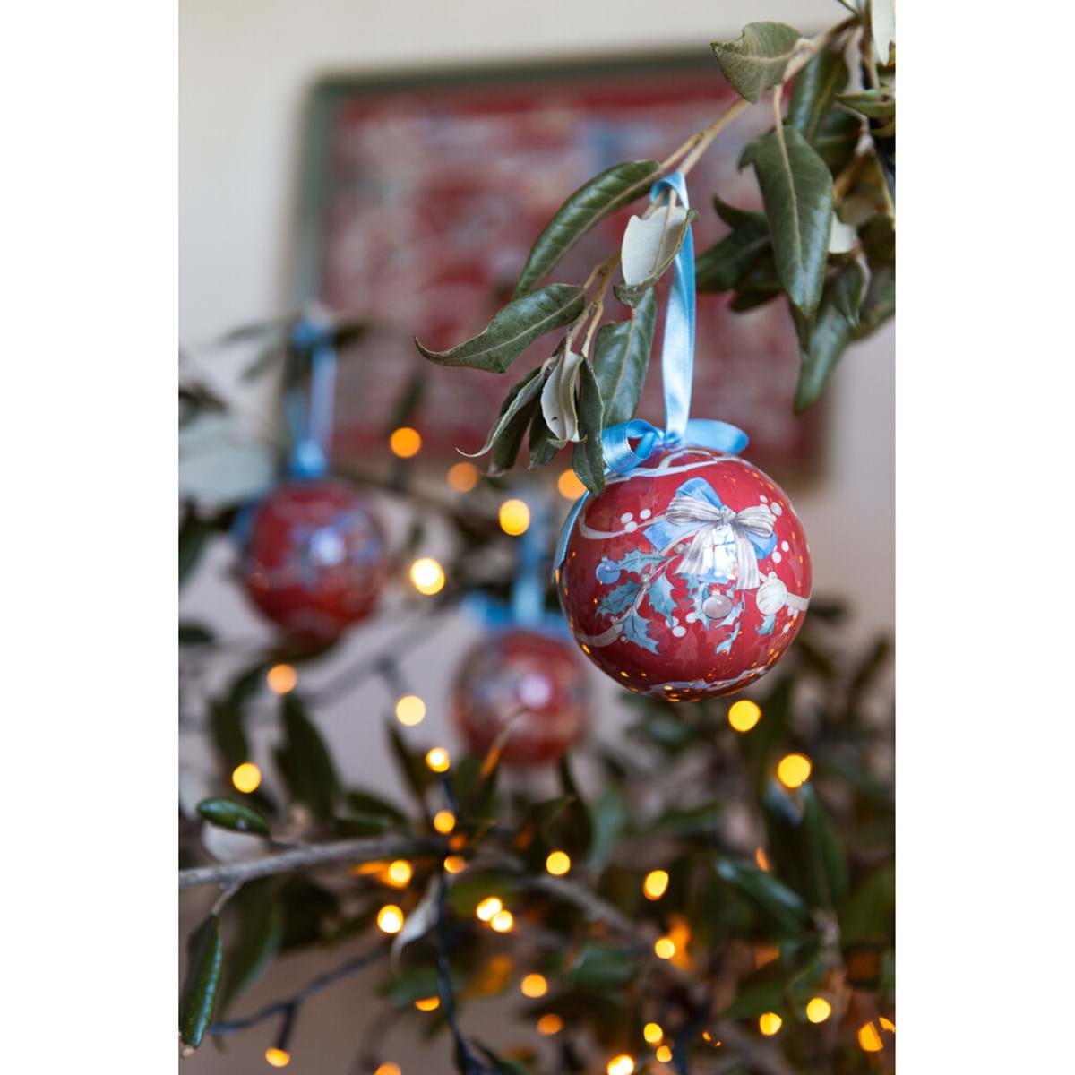 Scatola regalo con 5 palle di natale BLANC MARICLò