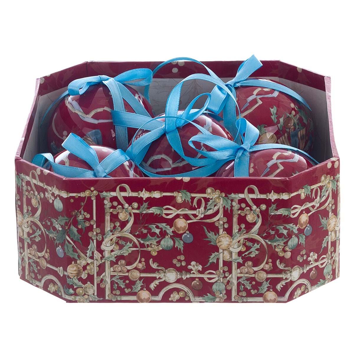 Scatola regalo con 5 palle di natale BLANC MARICLò