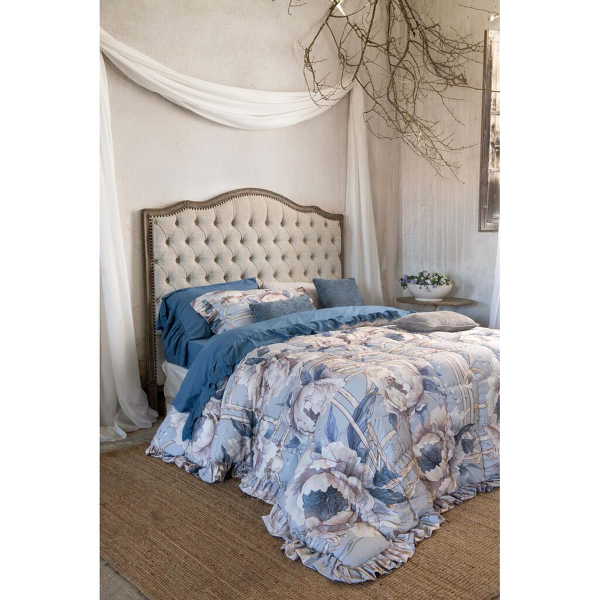 Copriguanciale collezione PEONIES- Blanc Mariclò