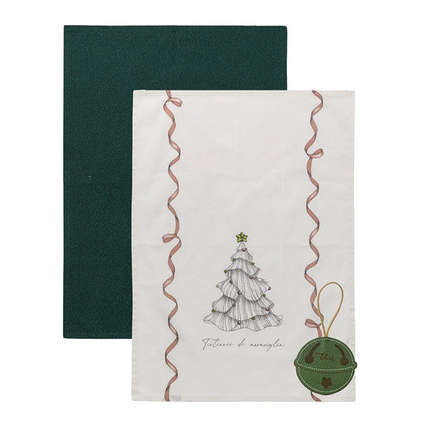 Set 2 strofinacci collezione Storie di Natale Thun