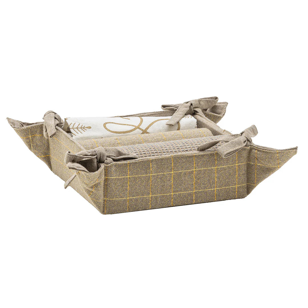 Cesto con strofinacci collezione HIMALAYAN HOME