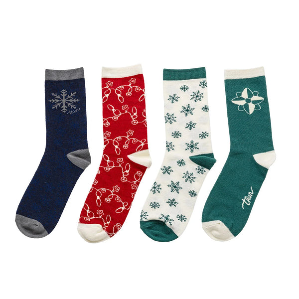 Set 4 calzini collezioni collezione Bosco d'Inverno Thun