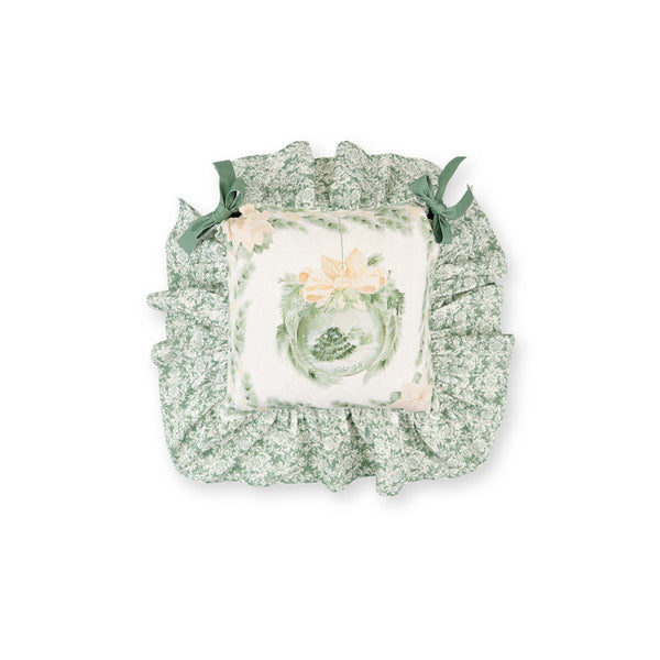 Cuscino sedia natalizio collezione Silent Gold Nuvole di Stoffa