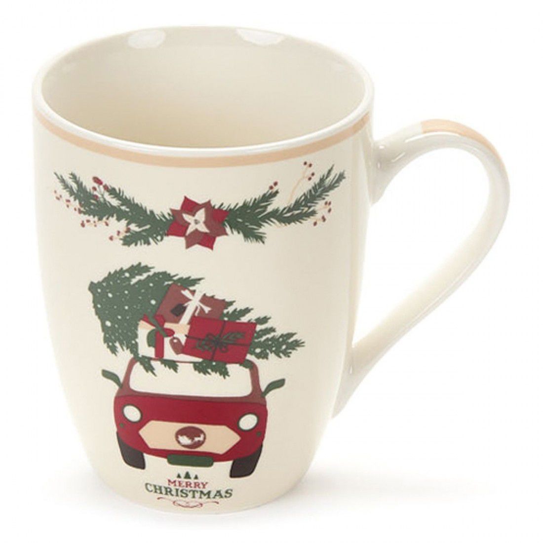 Tazza mug con disegni natalizi  HOLLY JOLLY- Nuvole di stoffa Natale