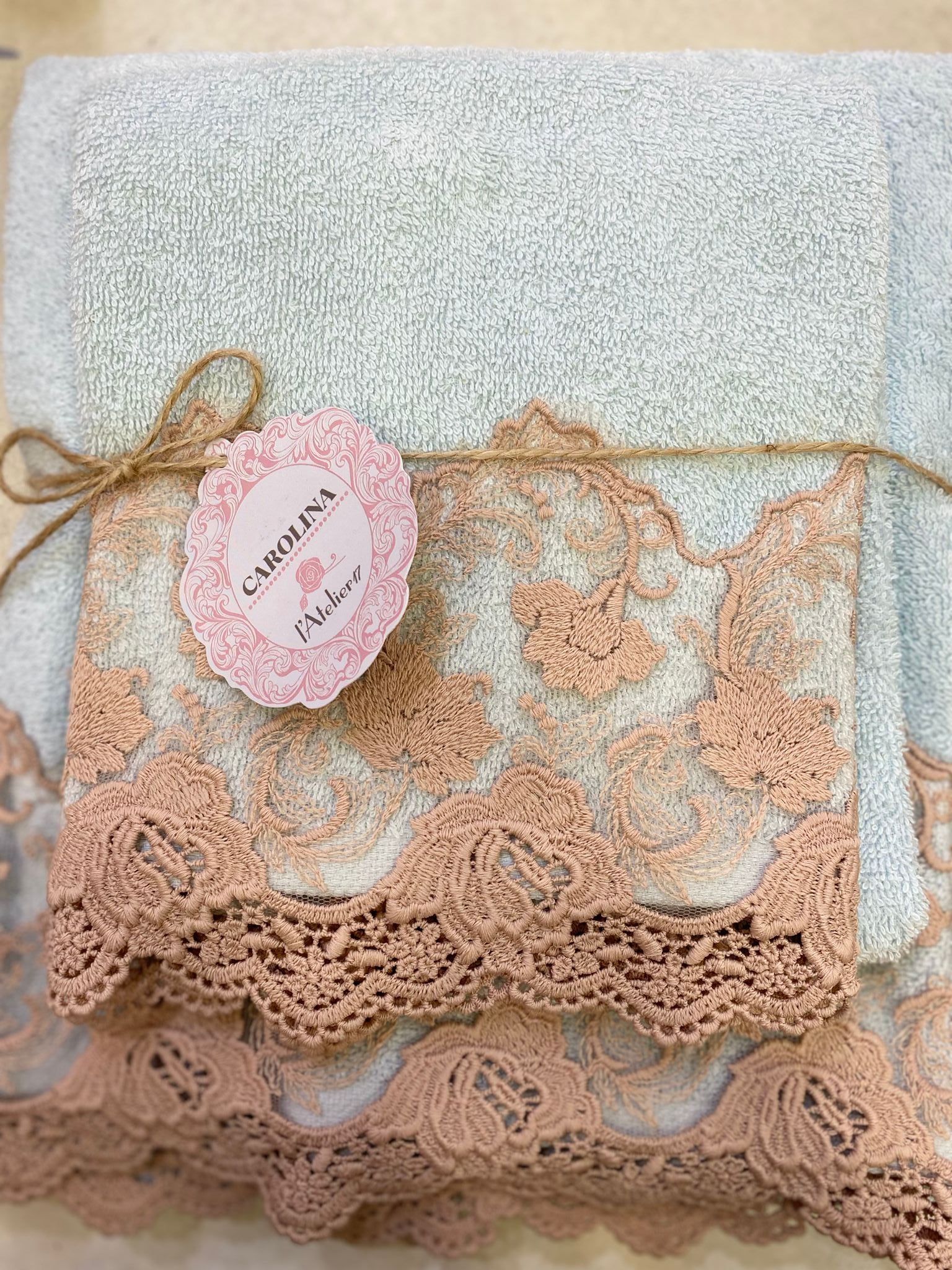Set asciugamani / lavette CAROLINA L'Atelier 17