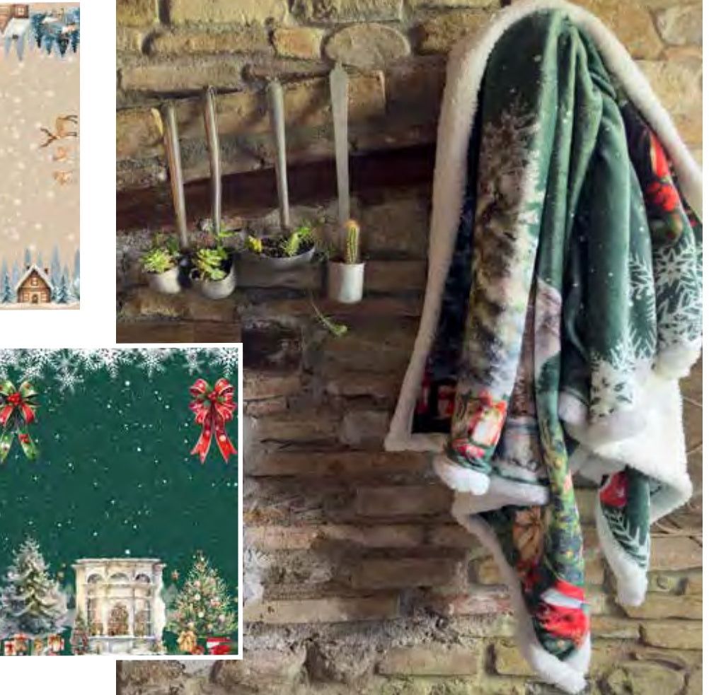 Plaid collezione W il NATALE -L'Atelier 17