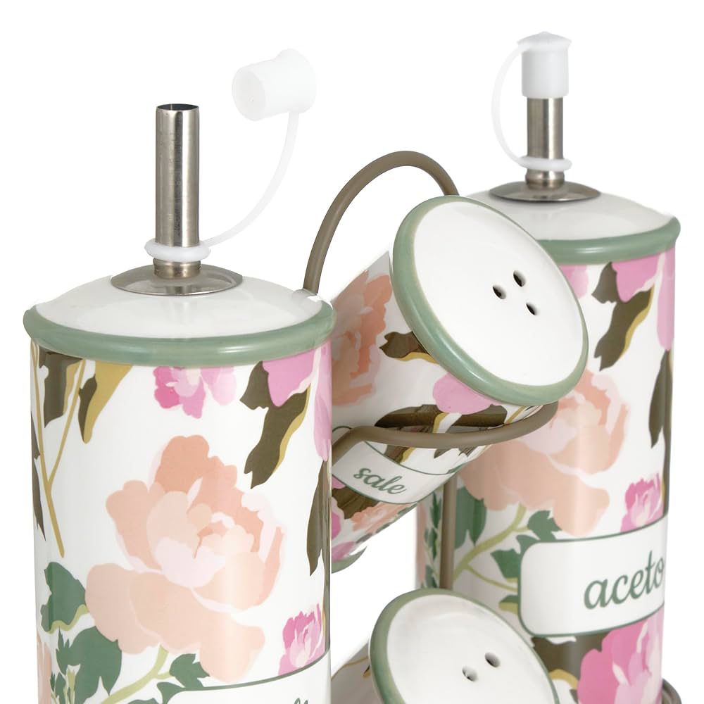 Set  olio -aceto -sale e pepe FLOWER