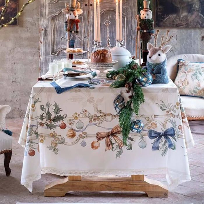 Tovaglia con pizzo collezione INTRECCI DI SOGNO - Blanc Mariclò