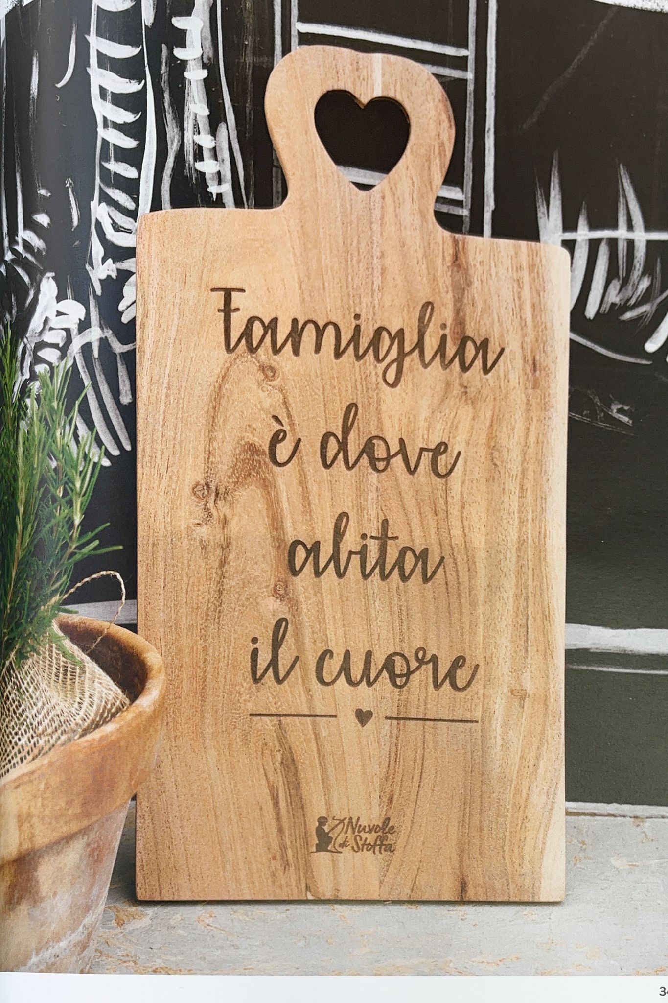 Tagliere collezione MY HOME - Nuvole di stoffa