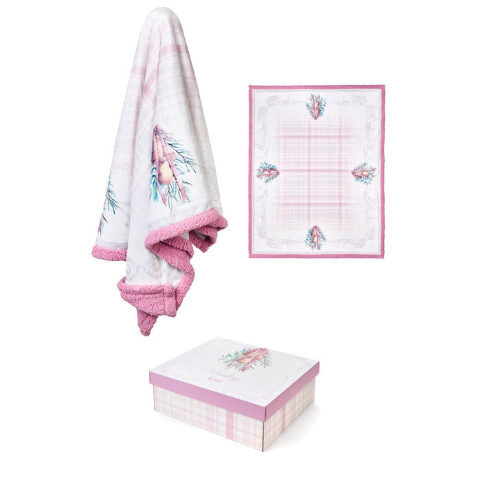 Plaid rosa collezione DARLING