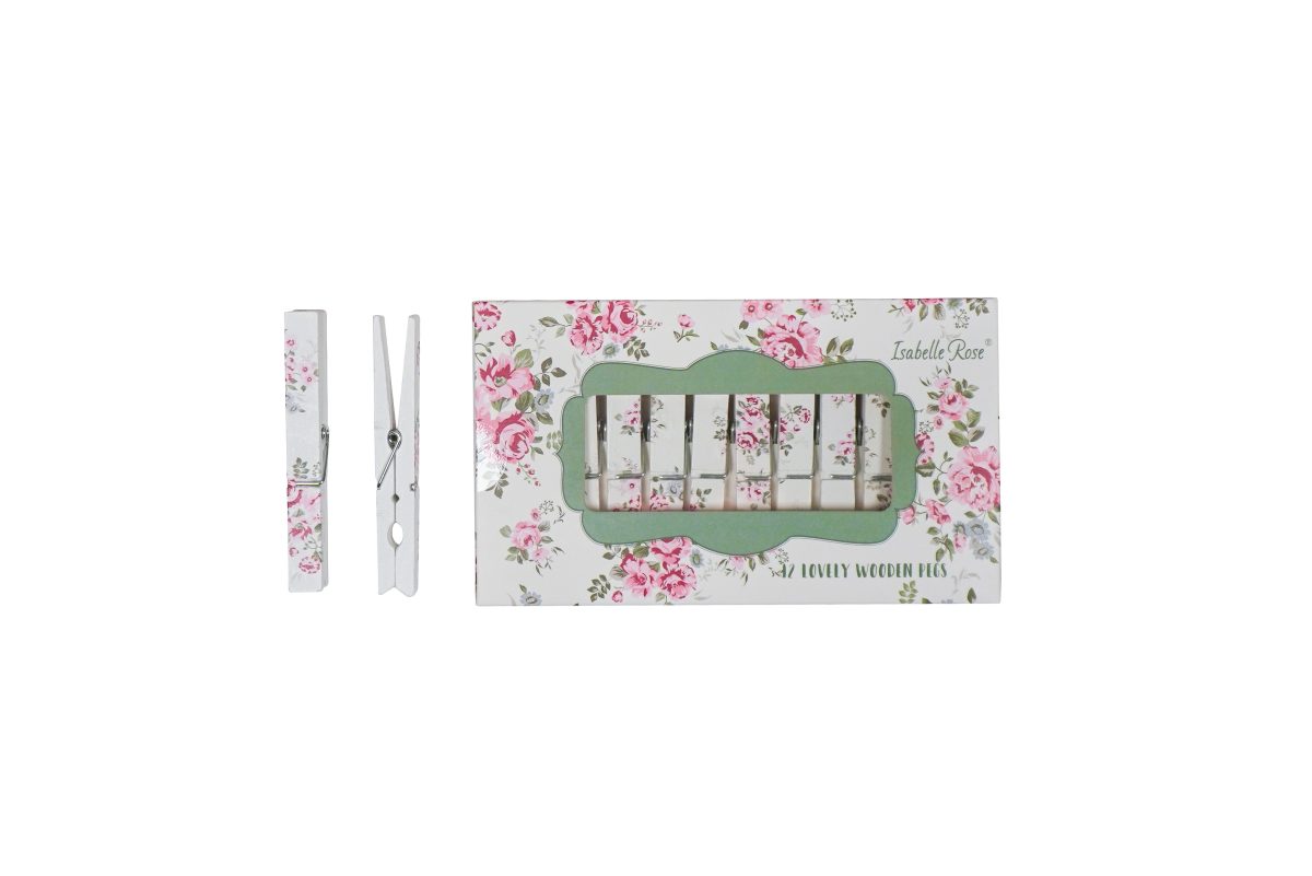 Set mollette in legno collezione LISA- Isabelle rose