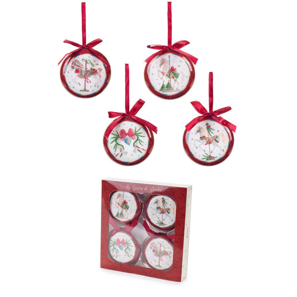 Set 4 medaglioni collezione La Giostra di Amelie Nuvole di Stoffa