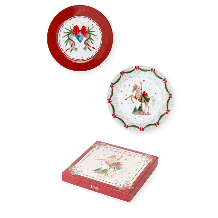 Set due piatti collezione LA GIOSTRA DI AMELIE