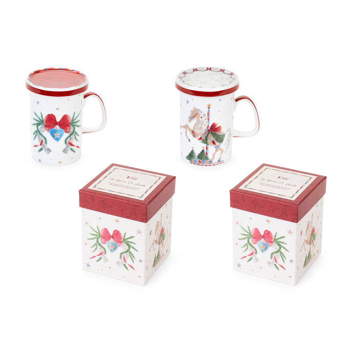 Tazza con coperchio collezione LA GIOSTRA DI AMELIE
