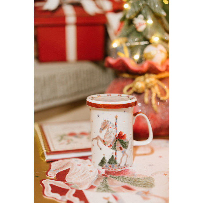 Tazza con coperchio collezione LA GIOSTRA DI AMELIE