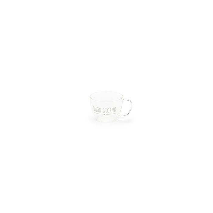 Tazza in vetro borosilicato -Nuvole di stoffa