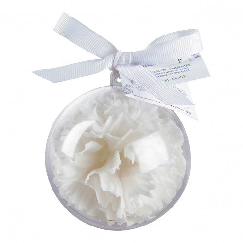 Palla natalizia di sapone garofano bianco - Mathilde M.
