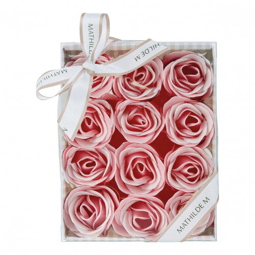 Cofanetto 12 rose saponette- Mathilde M.