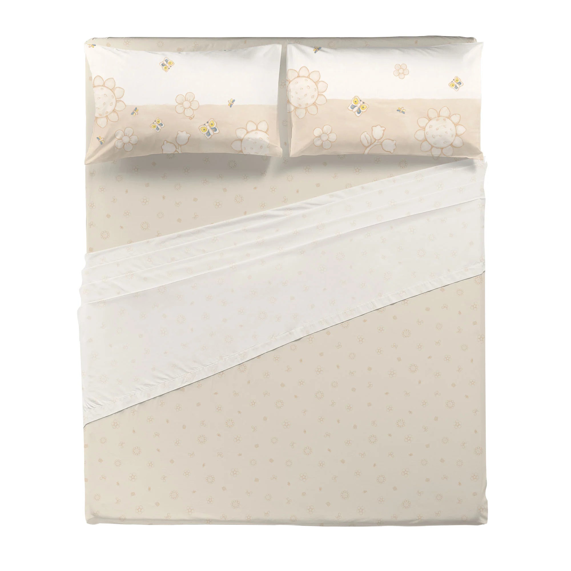 Completo letto Singolo- Matrimoniale collezione ELEGANCE Beige - Thun