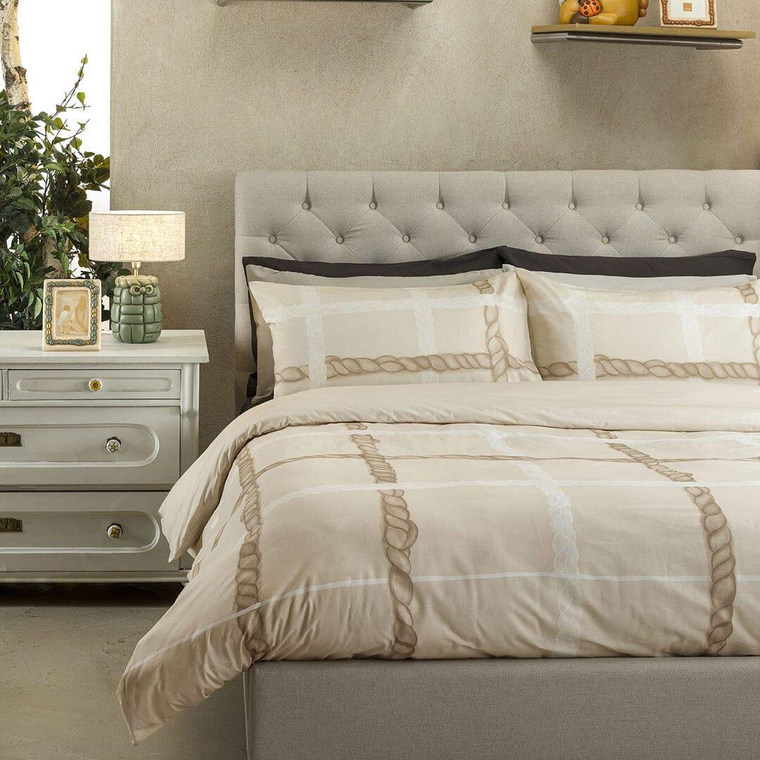Completo letto Singolo-piazza e mezza - matrimoniale collezione ABBRACCI TRECCIA - Thun