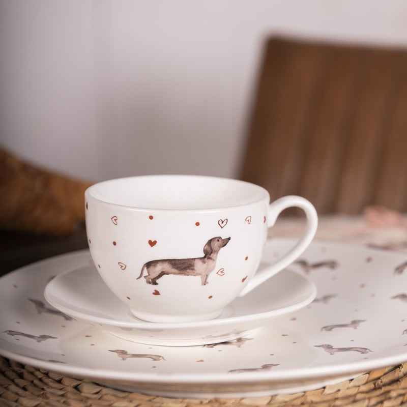 Tazza con piattino collezione BASSOTTO - Clayre e eef