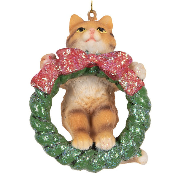 Decorazione gatto collezione Natale Clayre e Eef