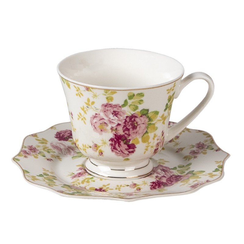 Tazza con piattino Bianco - Clayre e eef
