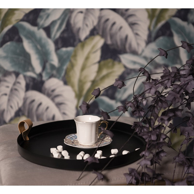 Tazzina da caffè con piattino a fiori - Clayre e eef
