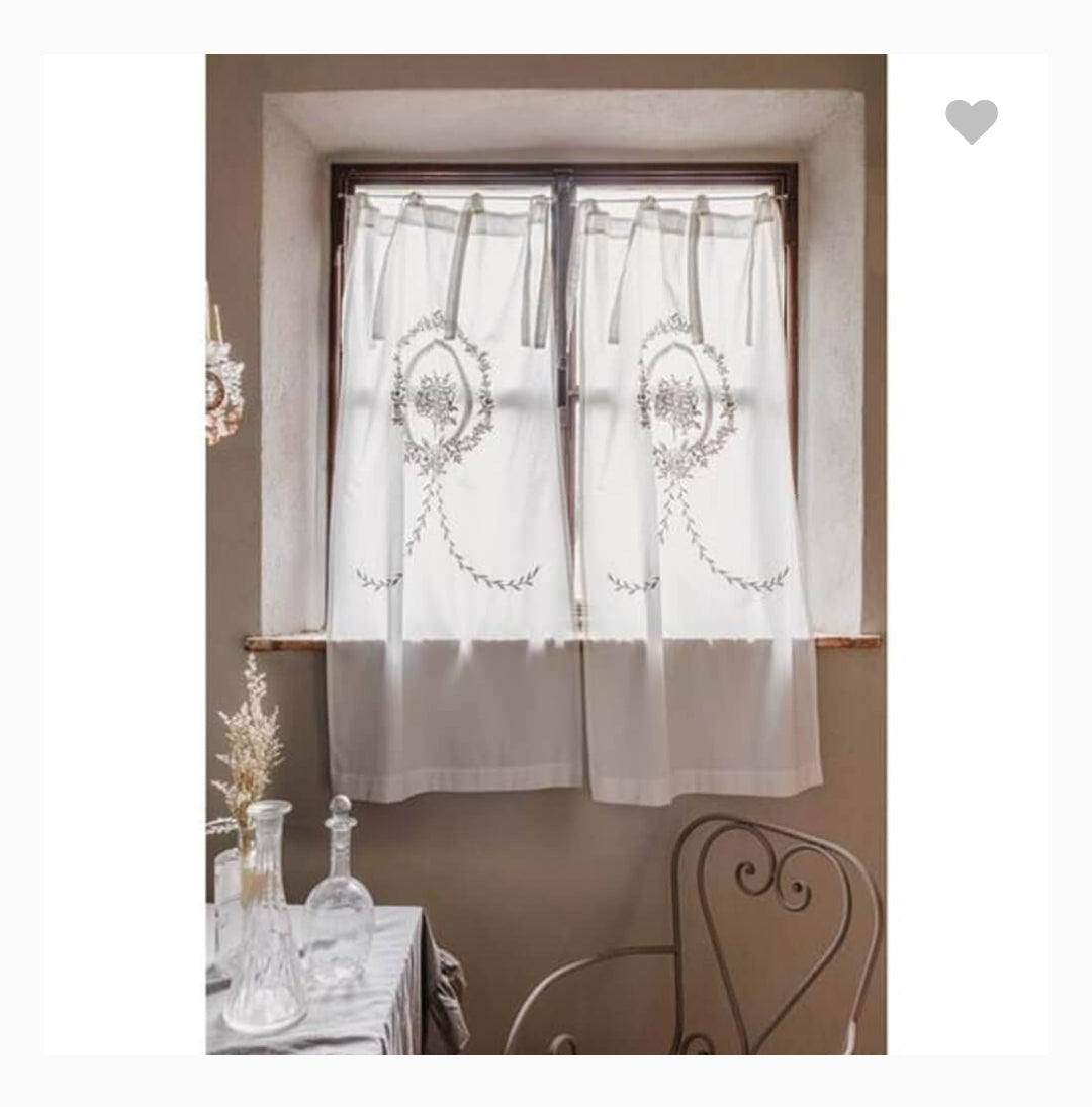 Tenda per finestra collezione Candice Blanc Mariclò