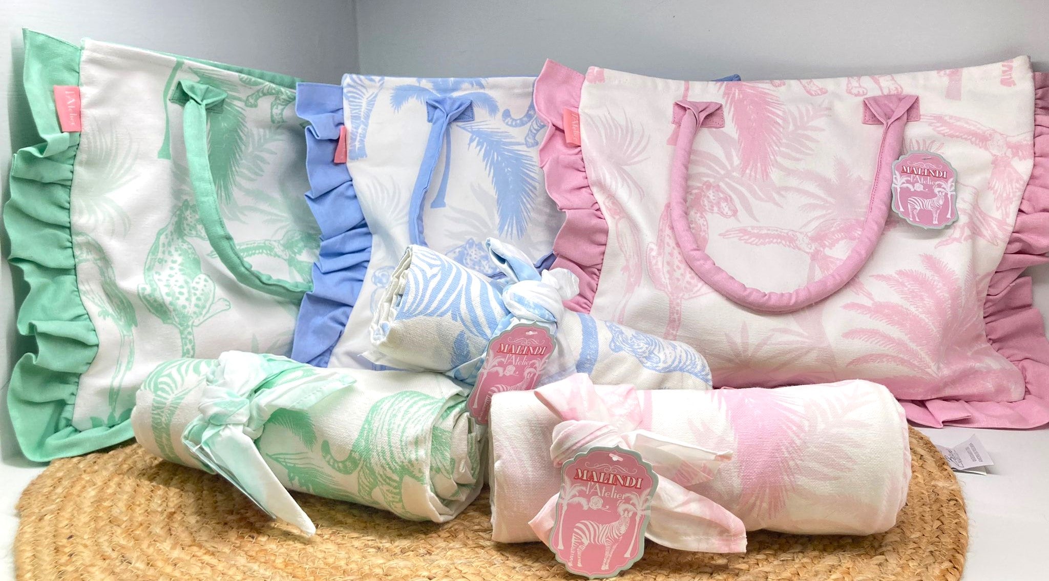 Telo fouta  / Borsa mare Collezione Malindi L'Atelier 17